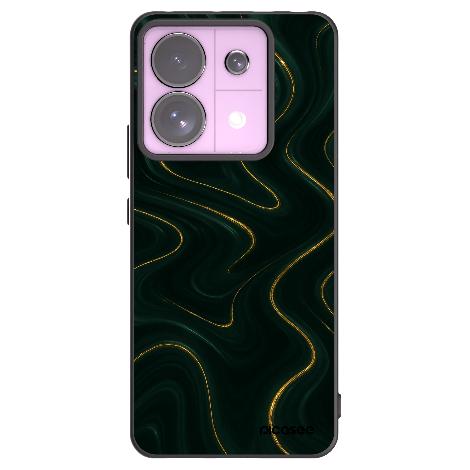 Picasee crna silikonska maskica za Xiaomi Redmi Note 13 Pro 5G - Vawes