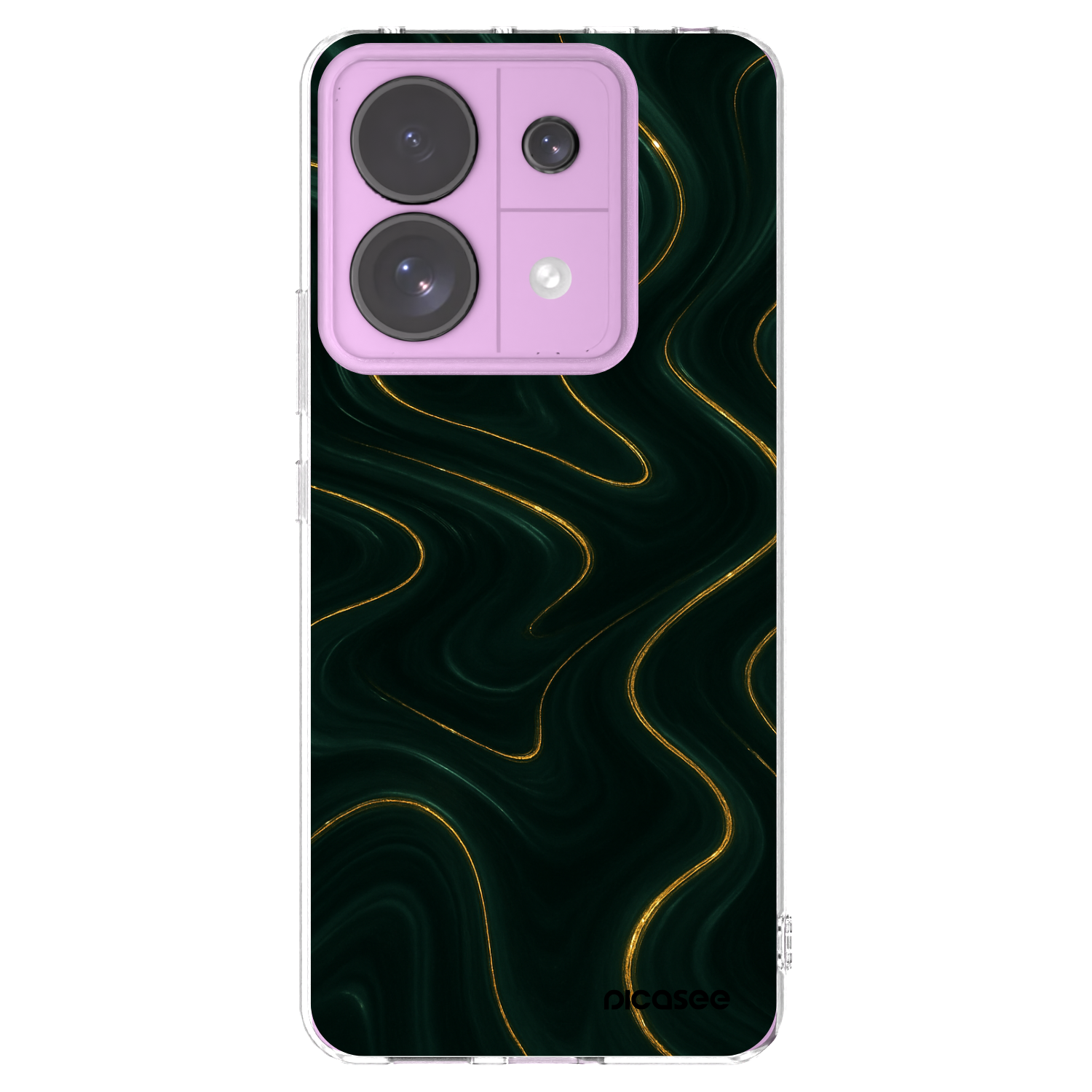 Picasee silikonska prozirna maskica za Xiaomi Redmi Note 13 Pro 5G - Vawes
