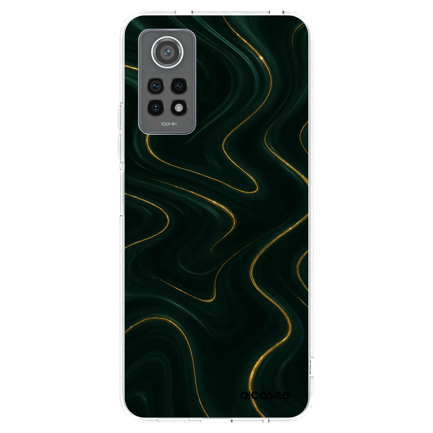 Picasee silikonska prozirna maskica za Xiaomi Redmi Note 12 Pro 4G - Vawes