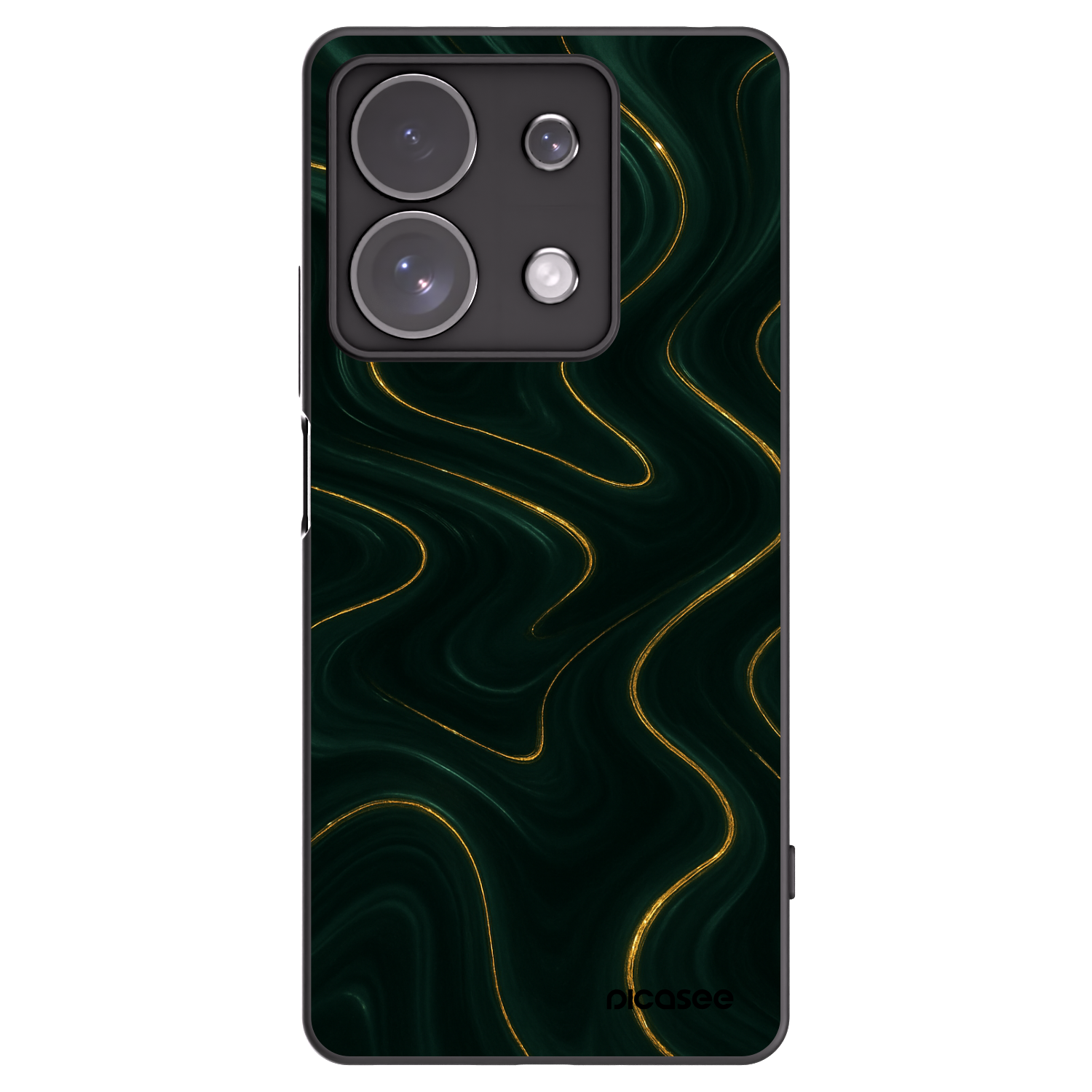 Picasee crna silikonska maskica za Xiaomi Redmi Note 13 Pro 4G - Vawes