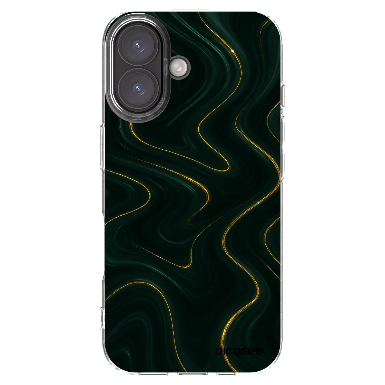 Picasee silikonska prozirna maskica za Apple iPhone 16 - Vawes