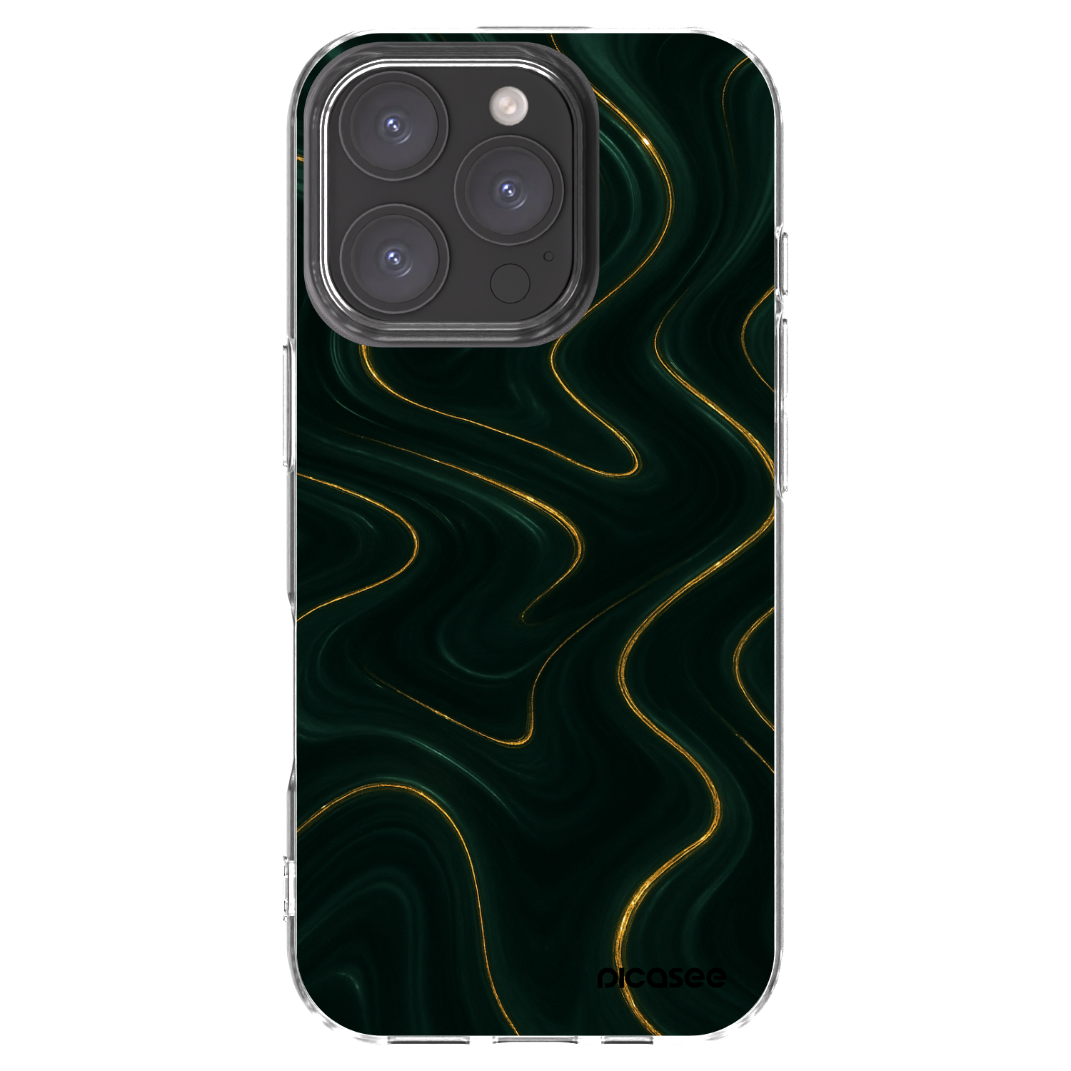 Picasee silikonska prozirna maskica za Apple iPhone 16 Pro - Vawes