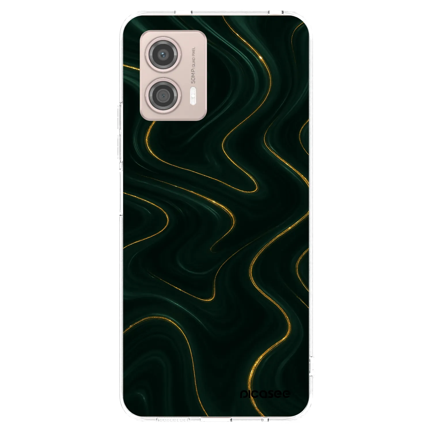 Picasee silikonska prozirna maskica za Motorola Moto G53 5G - Vawes
