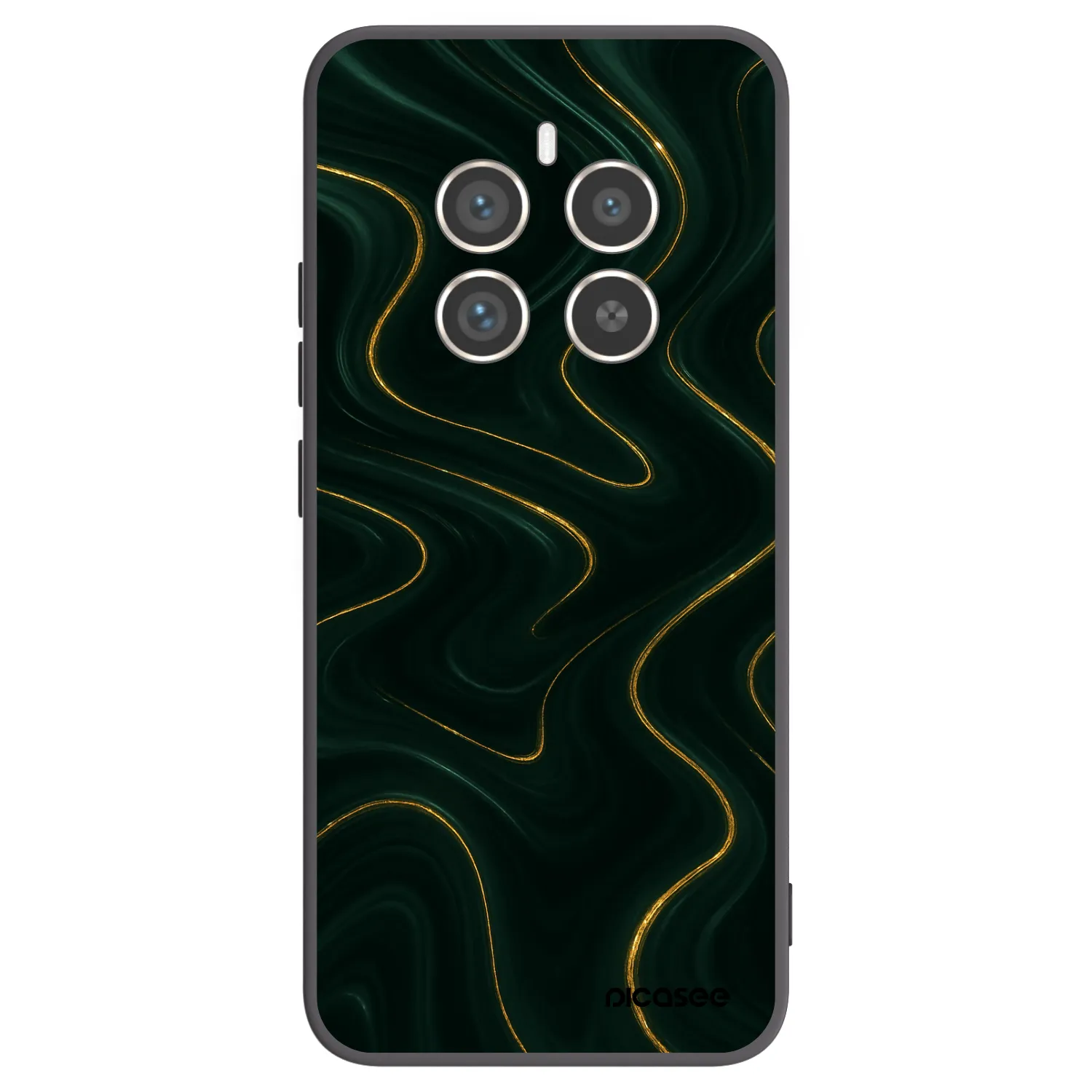 Picasee crna silikonska maskica za Realme 12 Pro 5G - Vawes