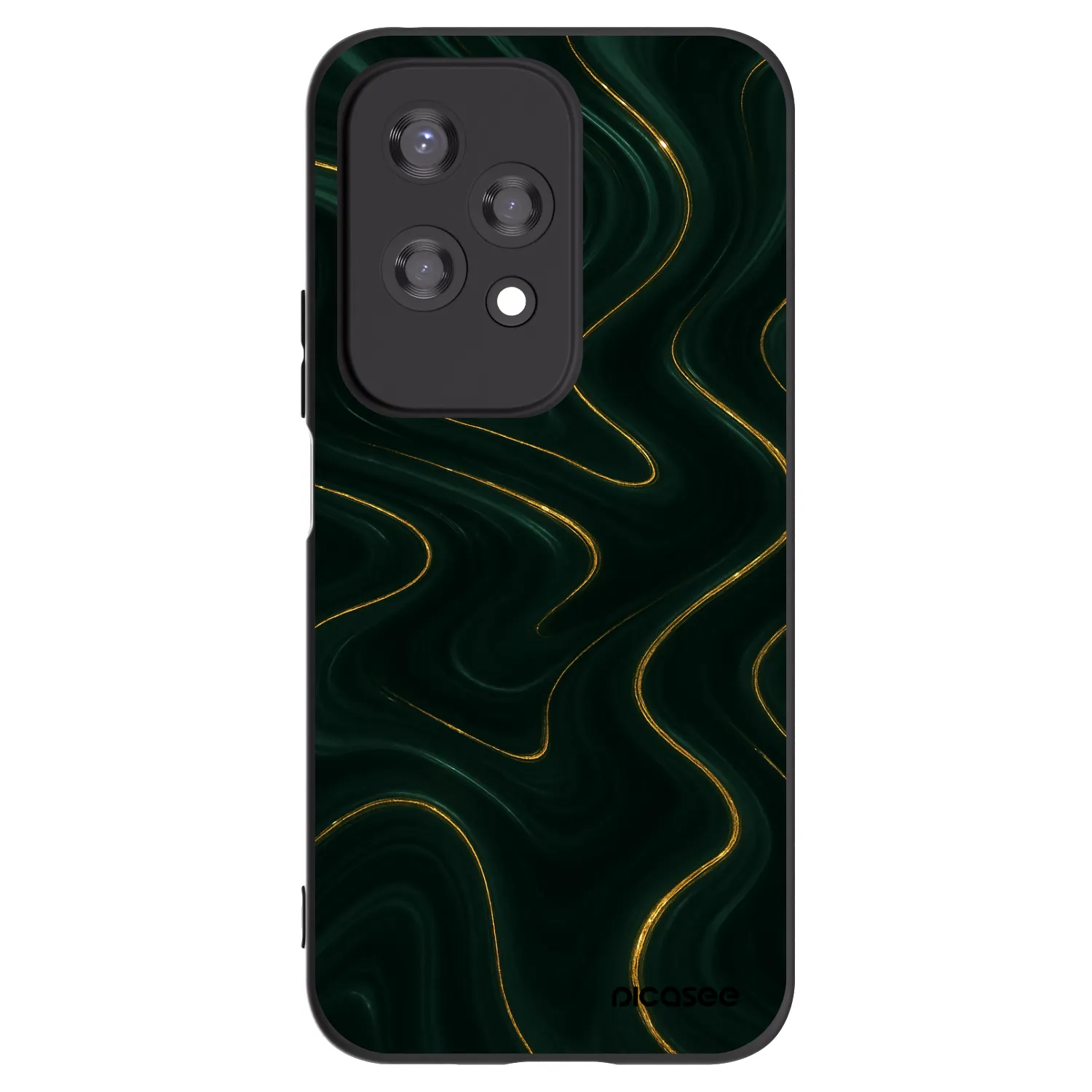 Picasee crna silikonska maskica za Honor 200 Lite - Vawes