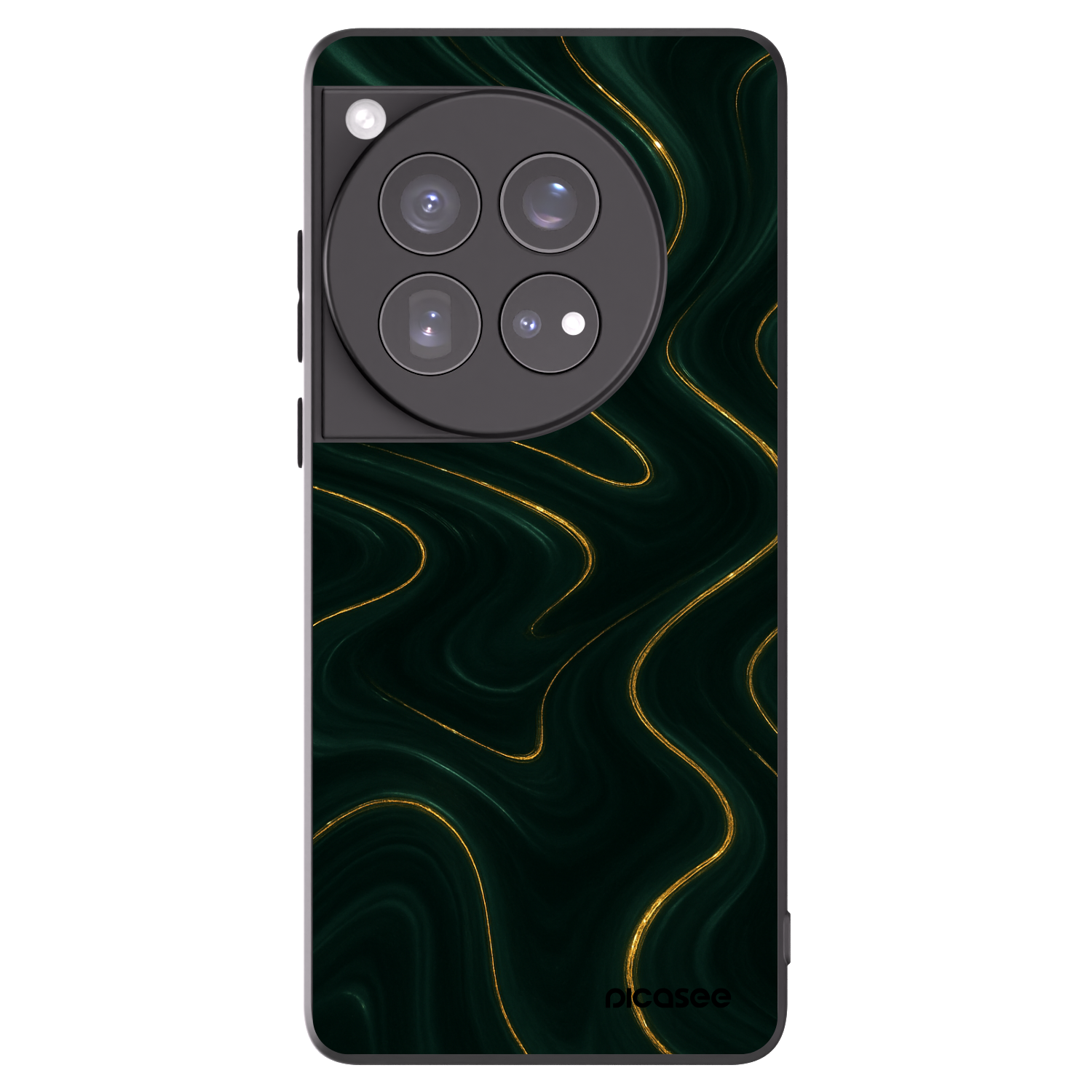 Picasee crna silikonska maskica za OnePlus 12 5G - Vawes