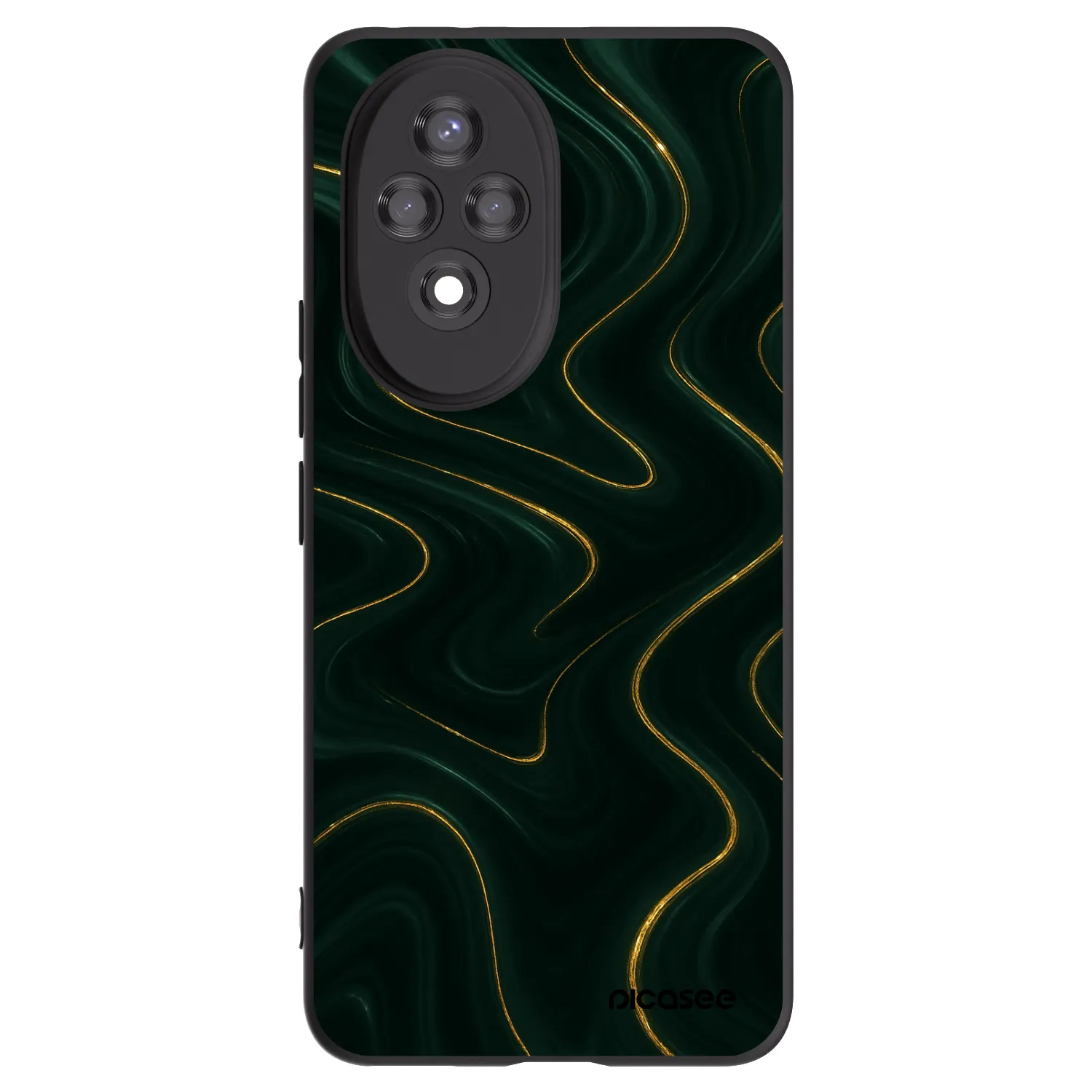 Picasee crna silikonska maskica za Honor 200 Pro 5G - Vawes