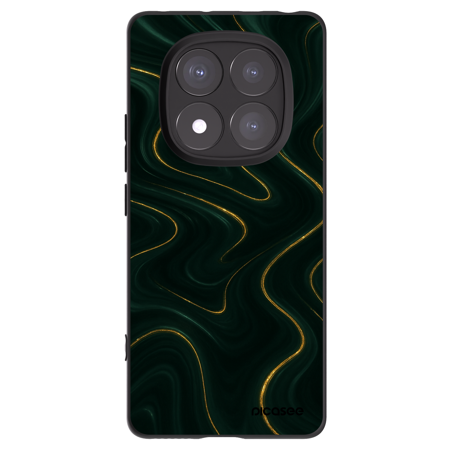 Picasee crna silikonska maskica za Xiaomi Redmi Note 14 Pro+ 5G - Vawes