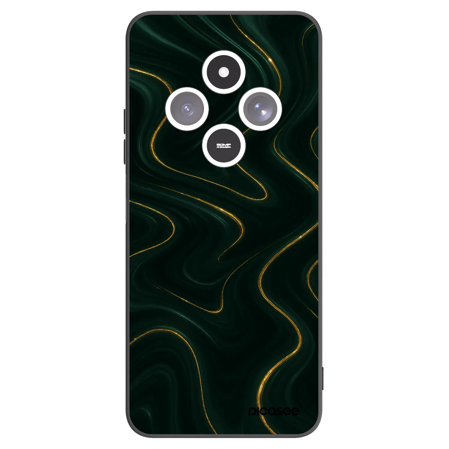 Picasee crna silikonska maskica za Xiaomi Redmi 14C - Vawes
