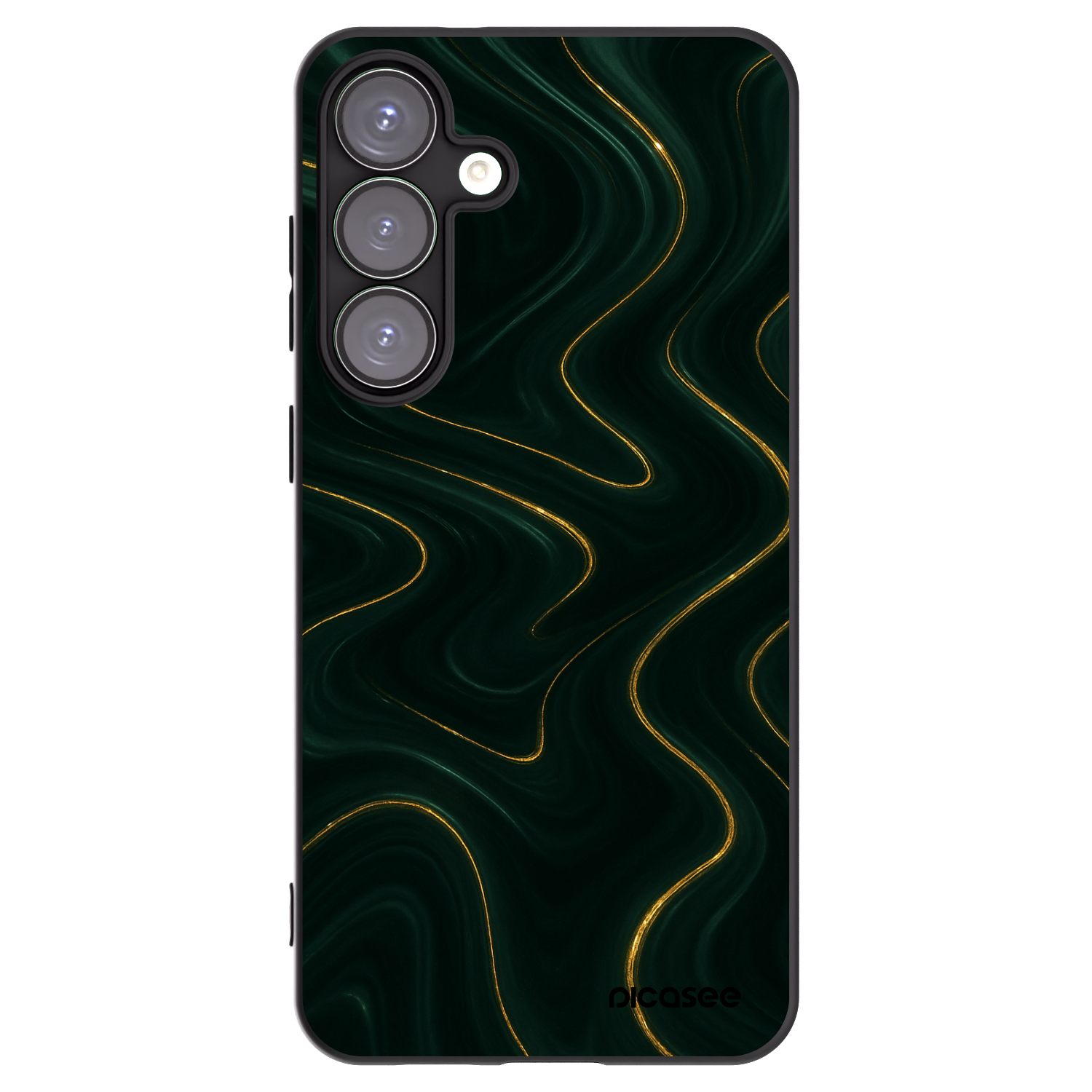 Picasee crna silikonska maskica za Samsung Galaxy S25+ 5G - Vawes