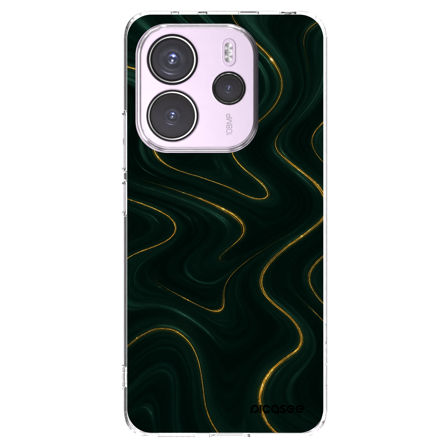 Picasee silikonska prozirna maskica za Xiaomi Redmi Note 14 4G - Vawes