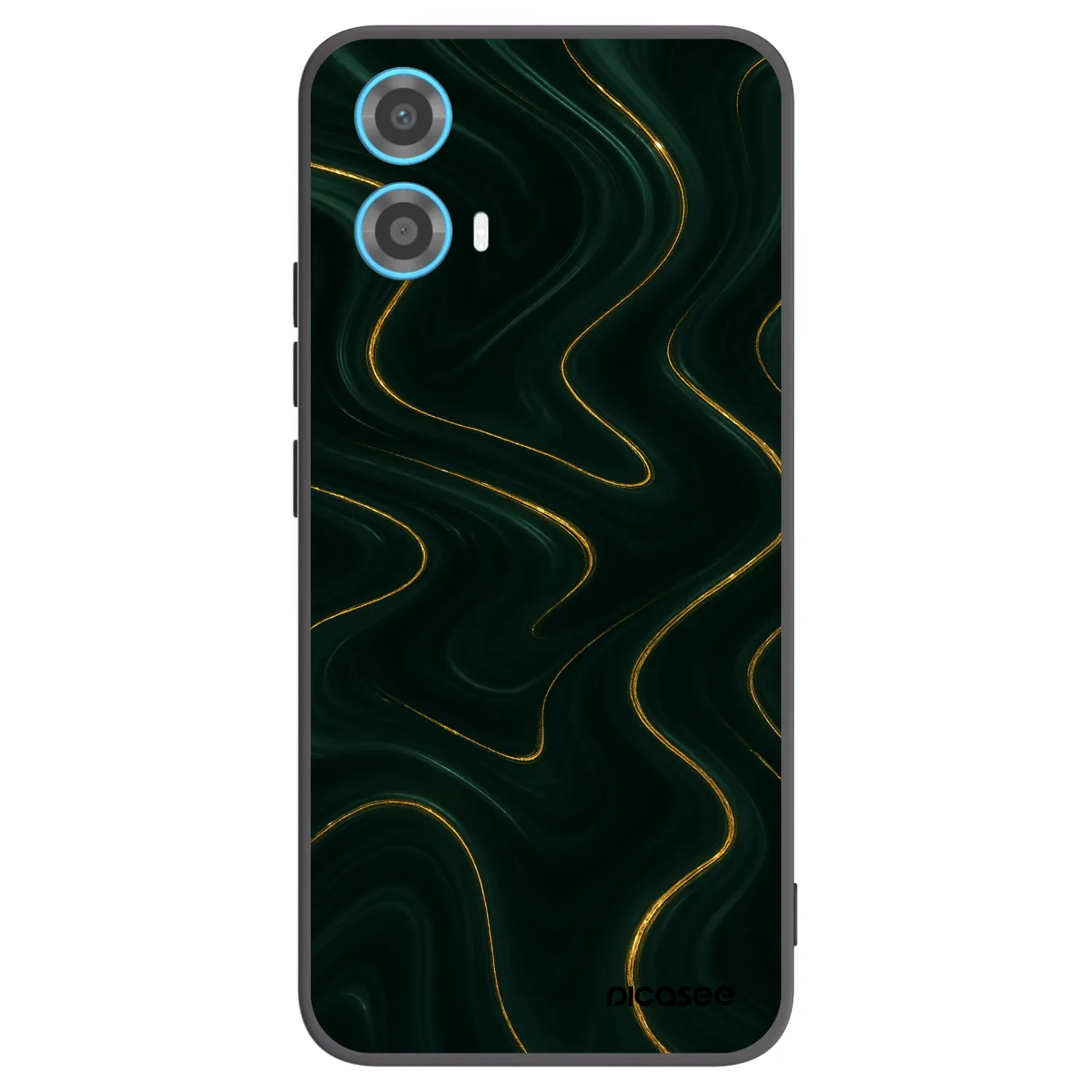 Picasee crna silikonska maskica za Motorola Moto G34 5G - Vawes