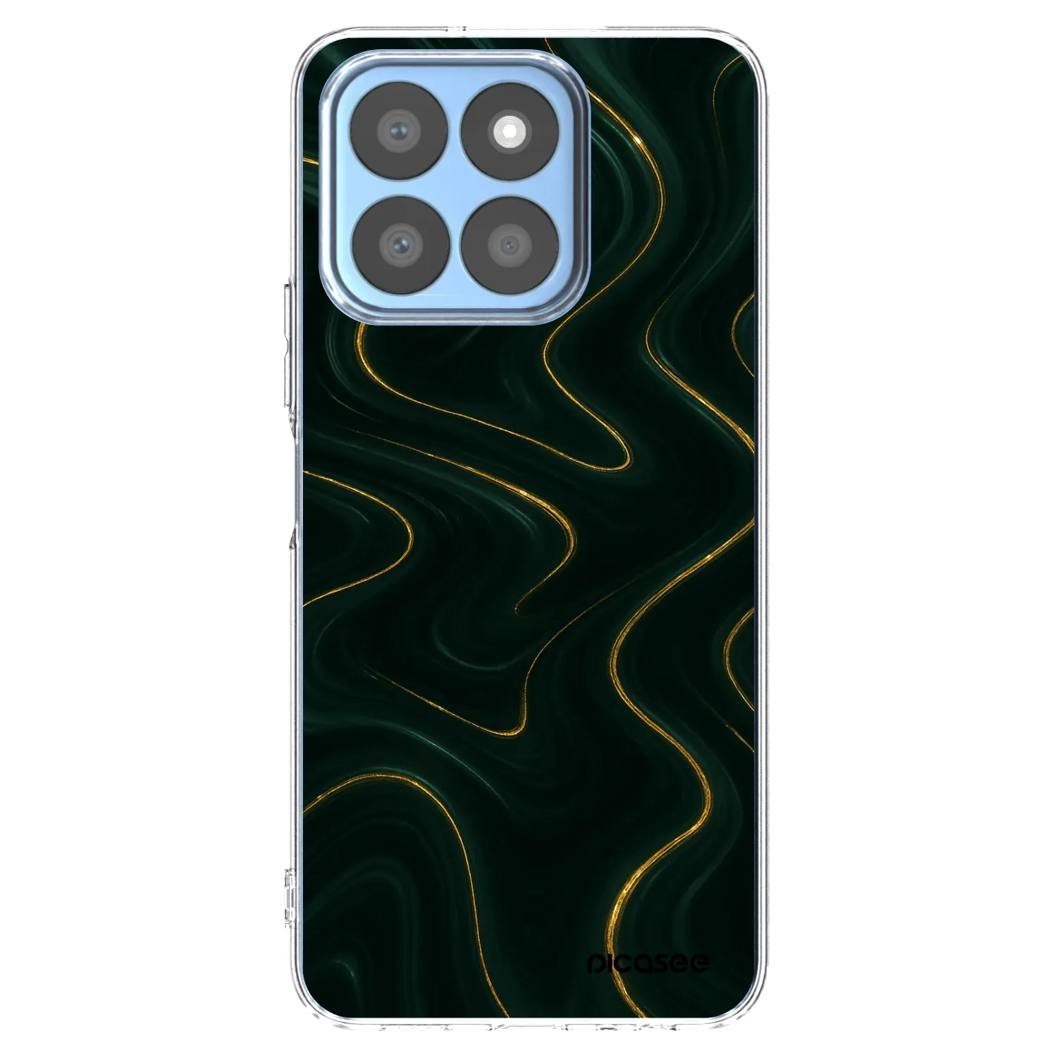 Picasee silikonska prozirna maskica za Honor X8c - Vawes