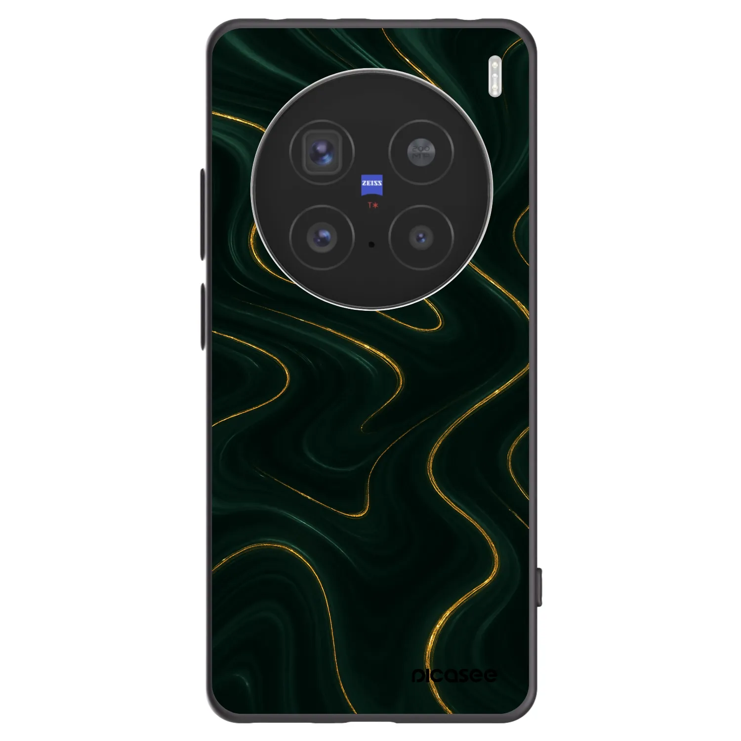 Picasee crna silikonska maskica za Vivo X200 Pro - Vawes