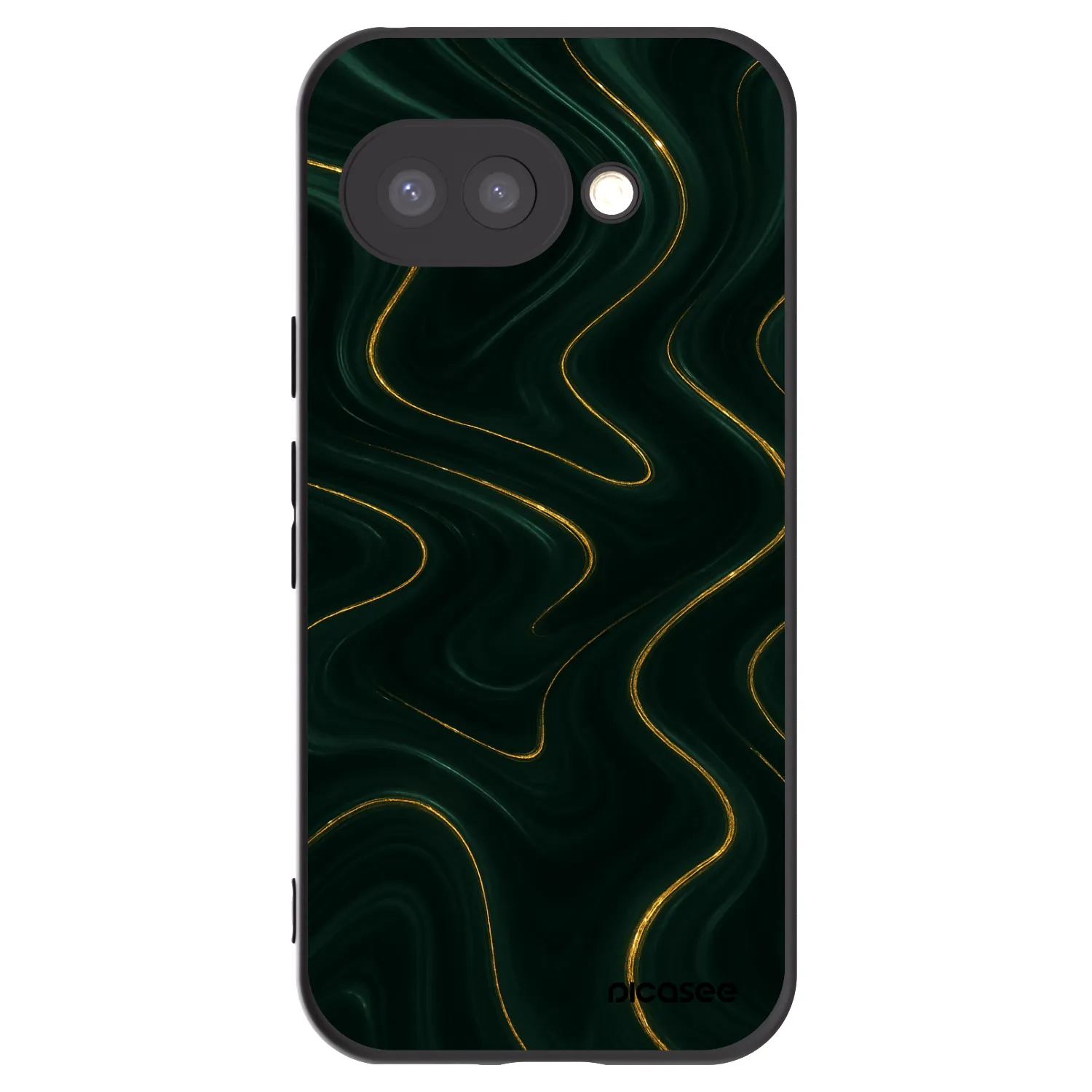 Picasee crna silikonska maskica za Google Pixel 9a - Vawes