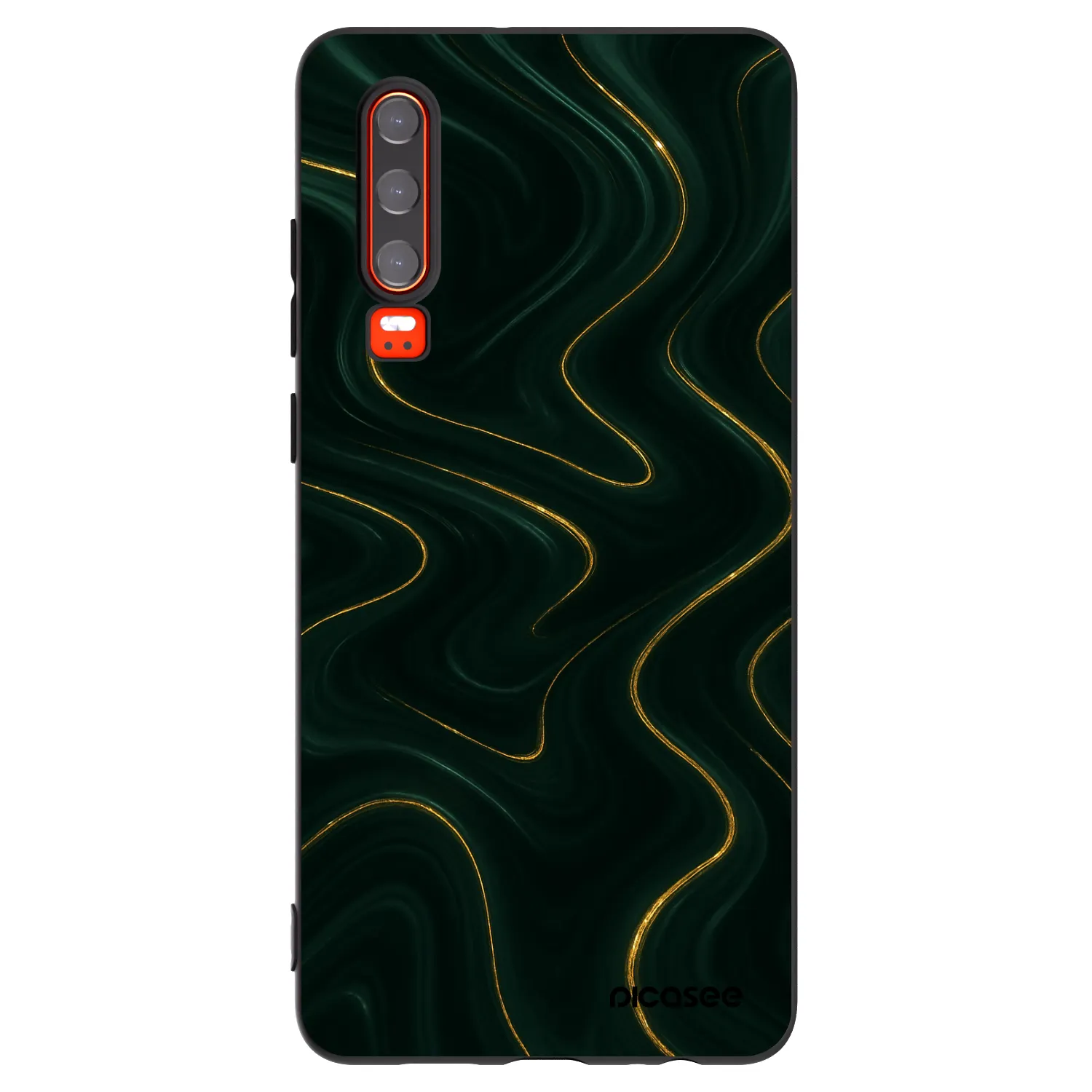 Picasee crna silikonska maskica za Huawei P30 - Vawes