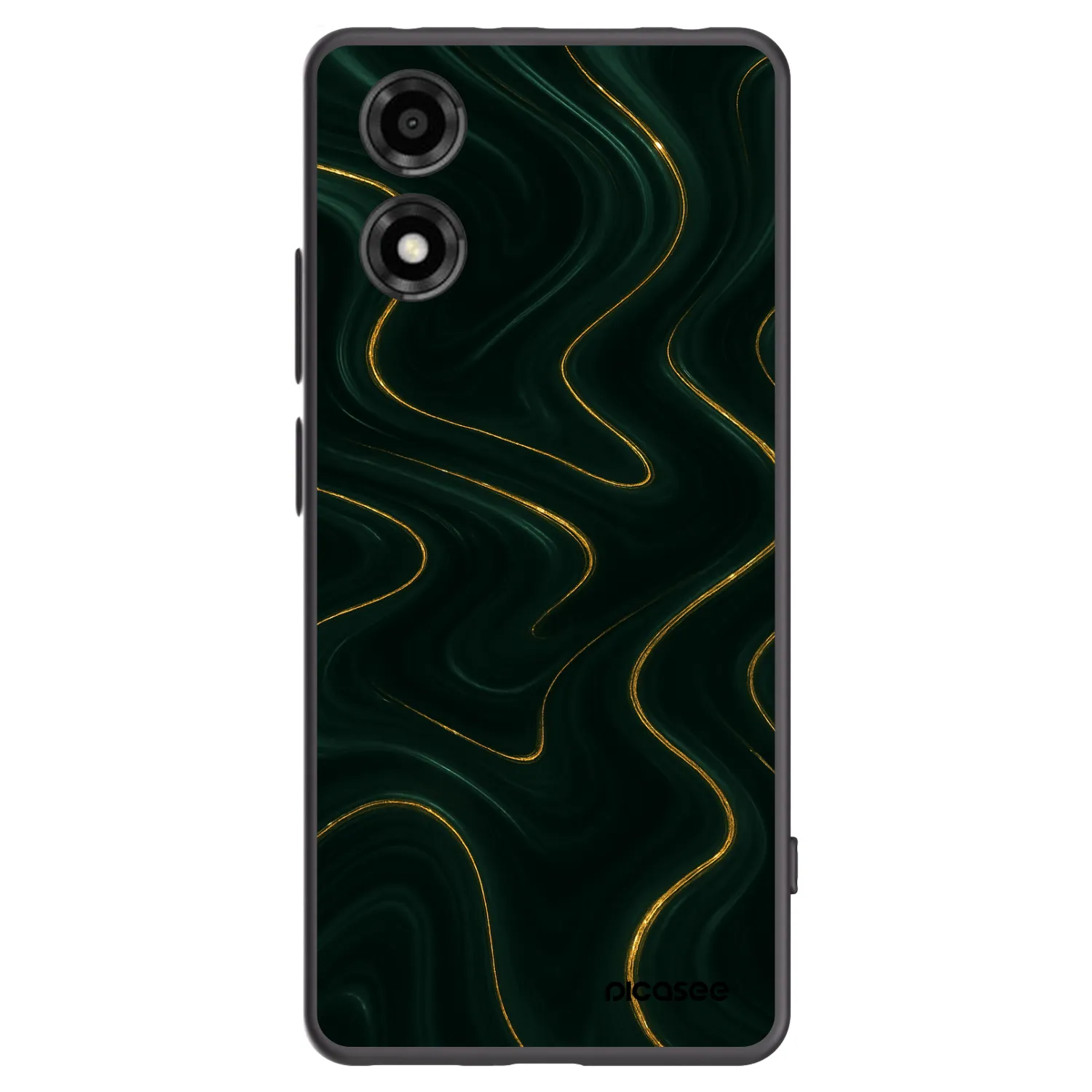 Picasee crna silikonska maskica za Motorola Moto E14 - Vawes