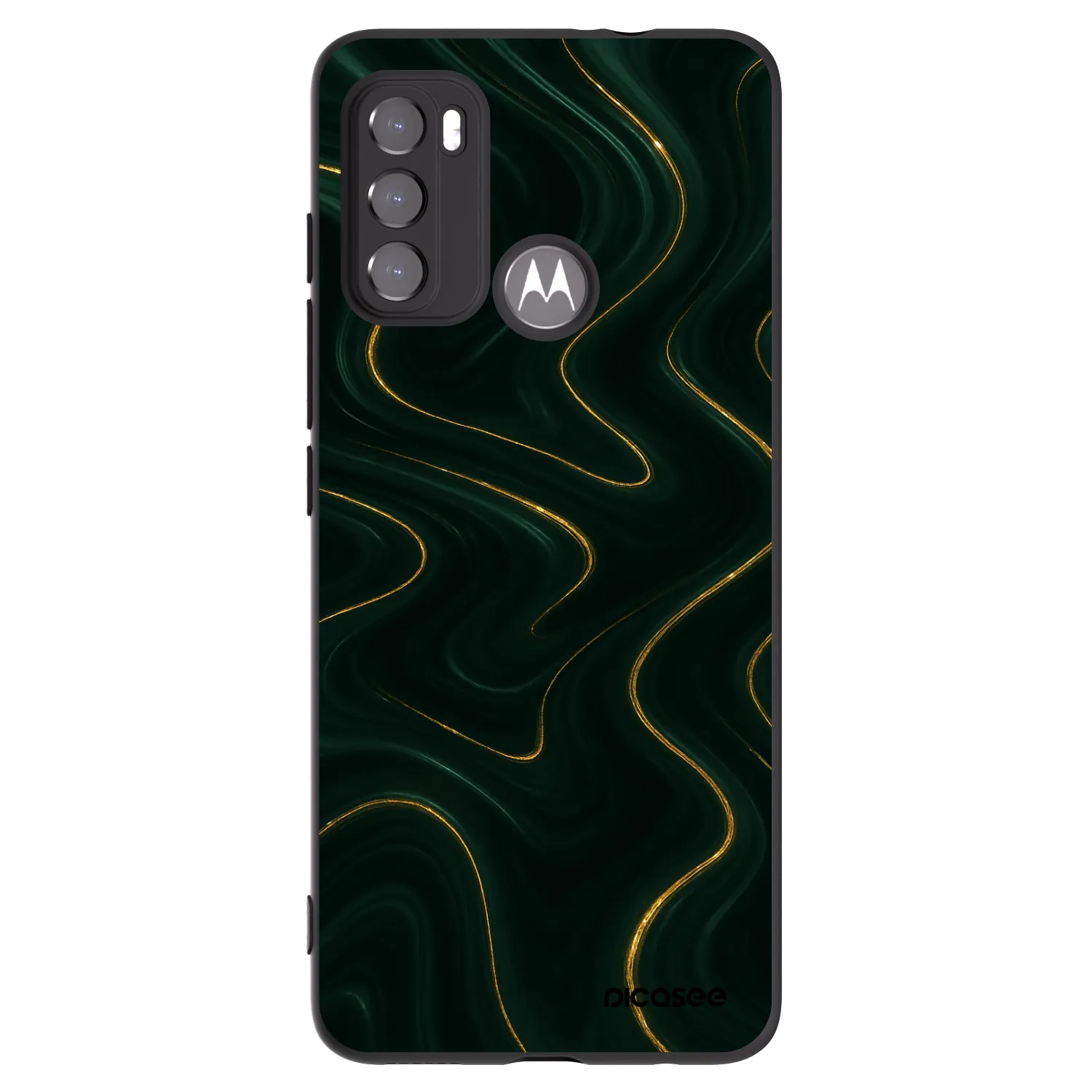 Picasee crna silikonska maskica za Motorola Edge 60 5G - Vawes