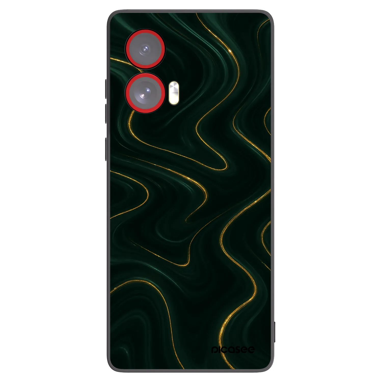 Picasee crna silikonska maskica za Motorola Edge 50 Fusion - Vawes
