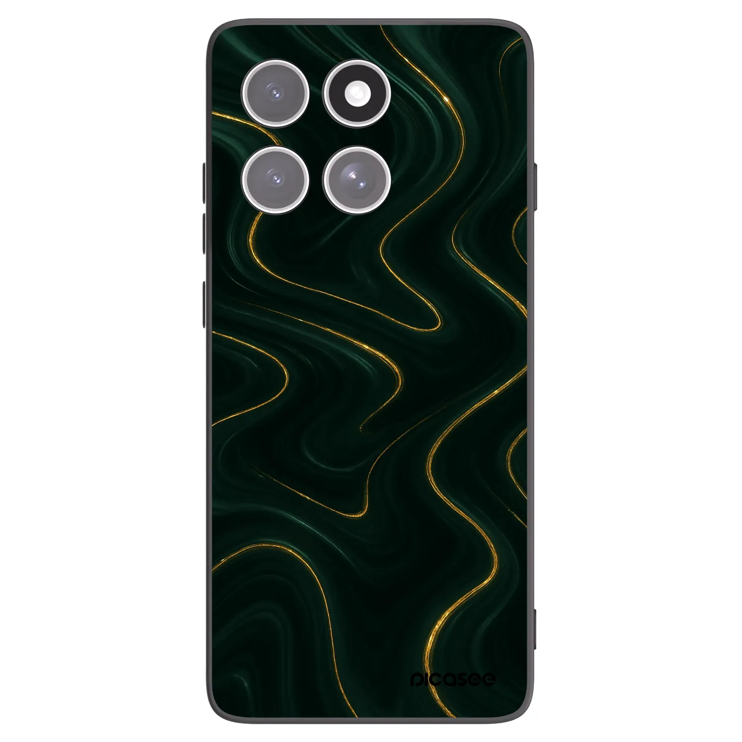 Picasee crna silikonska maskica za Motorola Edge 60 Fusion - Vawes