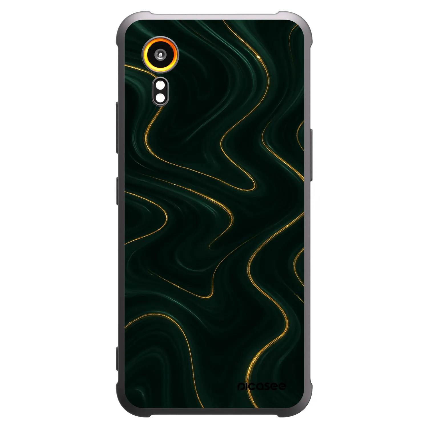 Picasee crna silikonska maskica za Samsung Galaxy Xcover 7 - Vawes