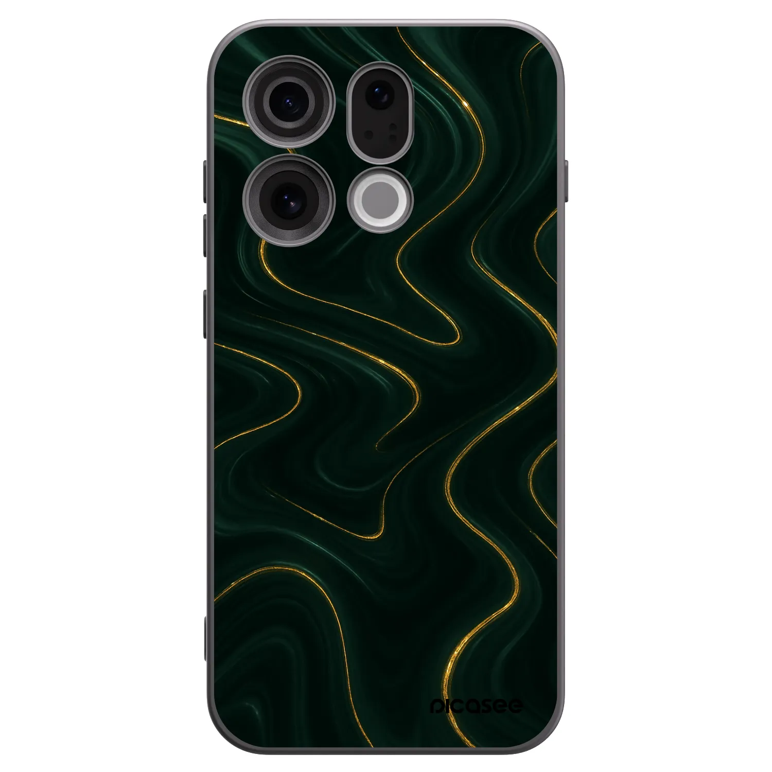 Picasee crna silikonska maskica za OPPO Find X9 - Vawes