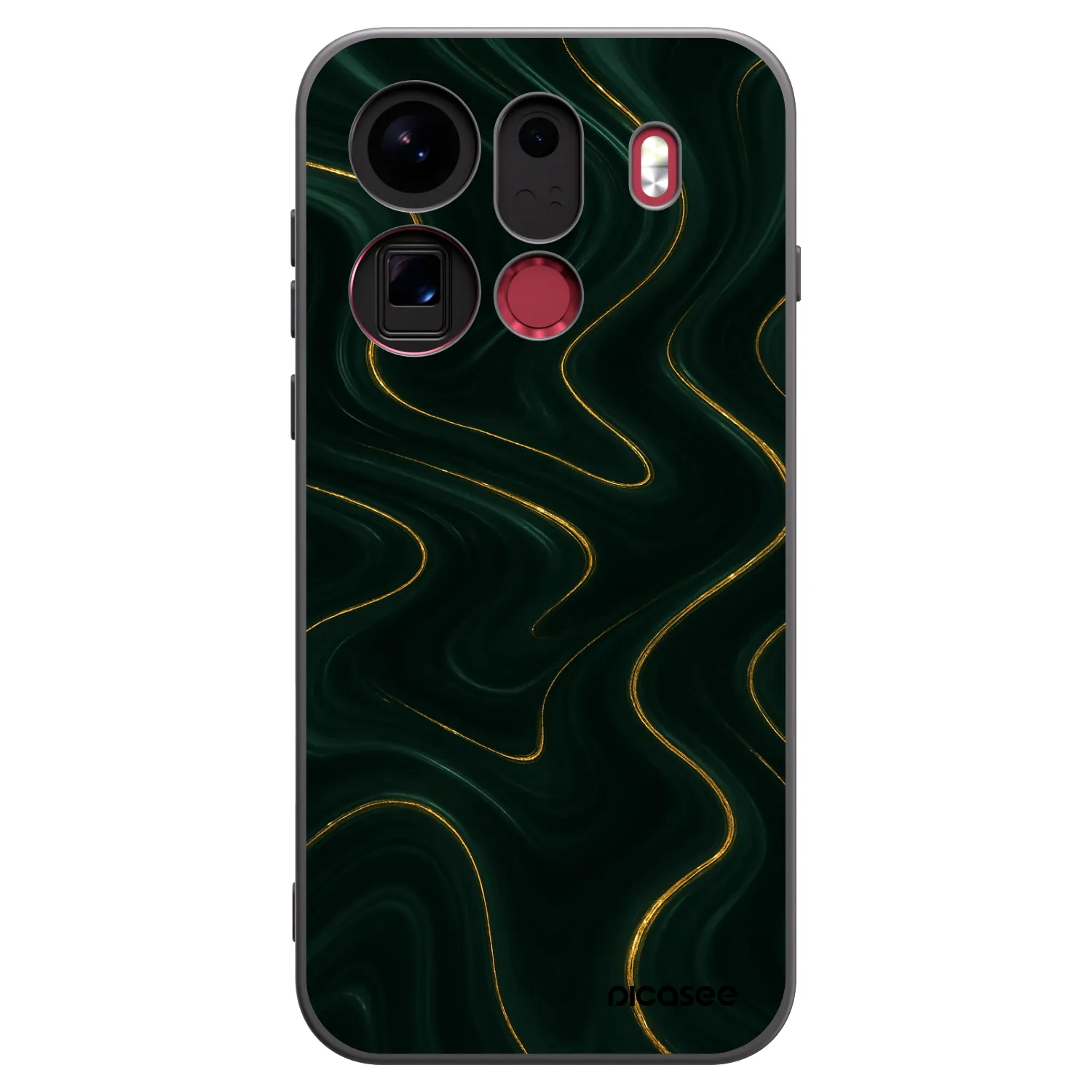 Picasee crna silikonska maskica za OPPO Find X9 Pro - Vawes