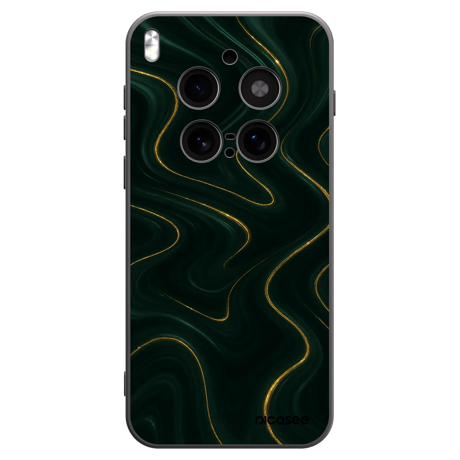 Picasee crna silikonska maskica za Vivo X300 Pro - Vawes