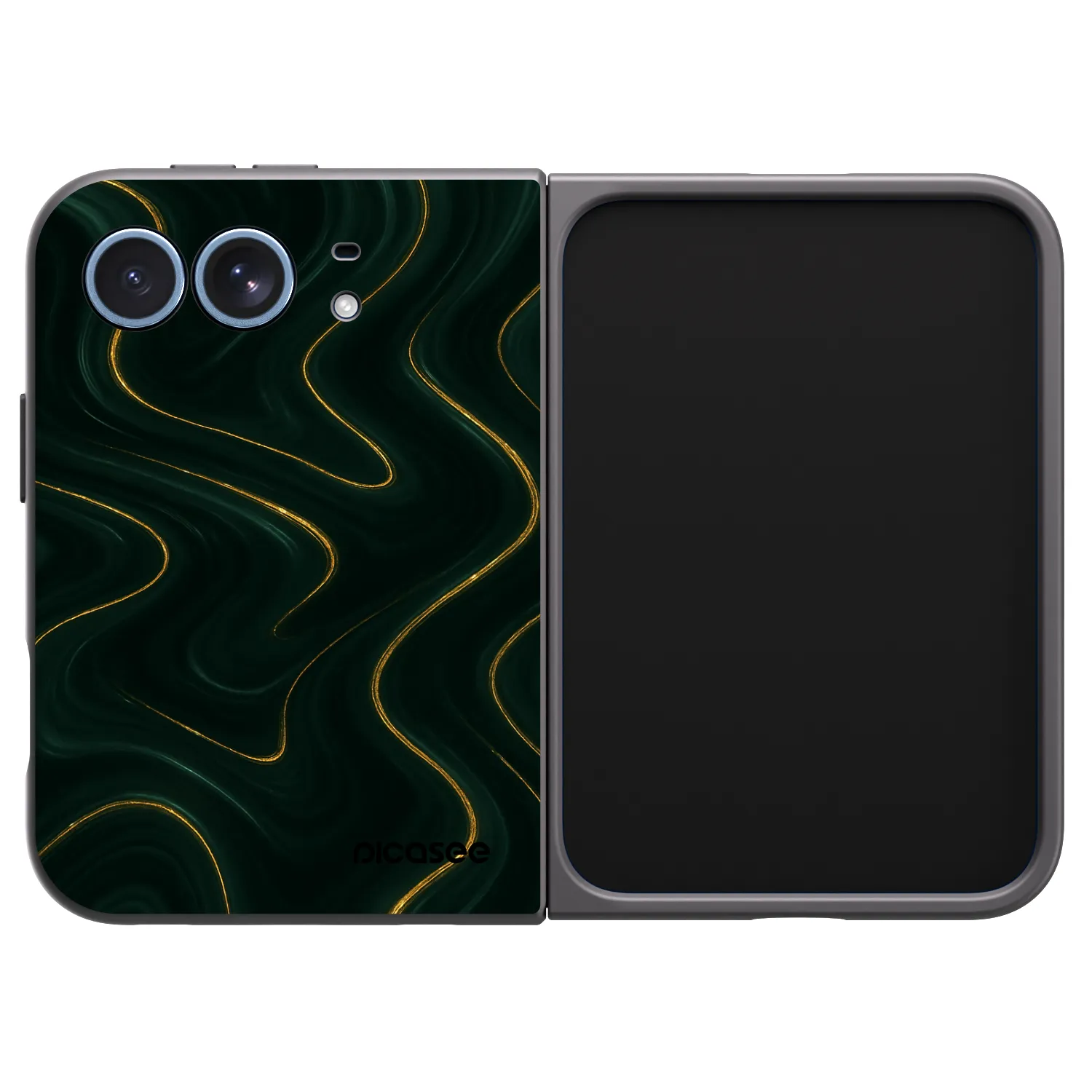 Picasee crna silikonska maskica za Apple iPhone Ultra - Vawes