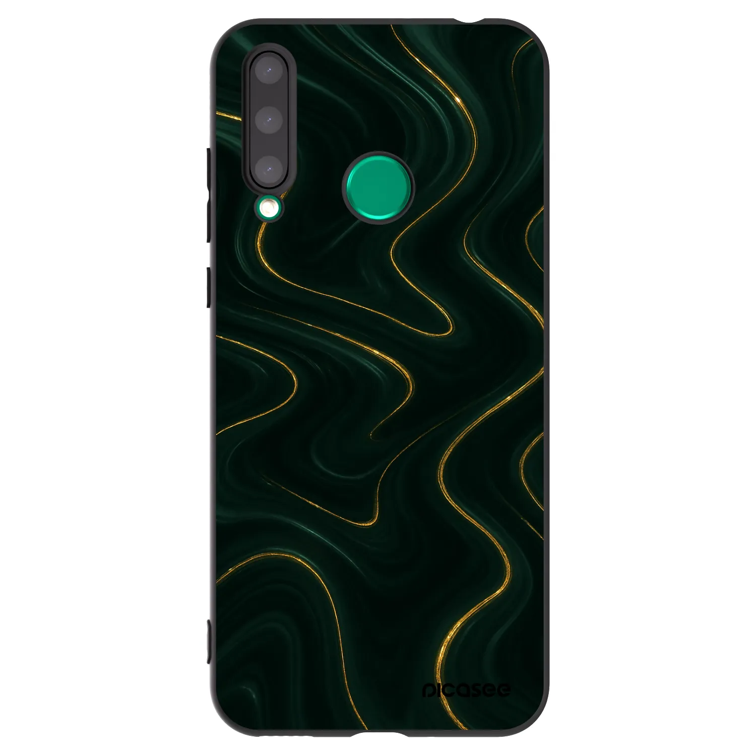 Picasee crna silikonska maskica za Honor 20 Lite - Vawes
