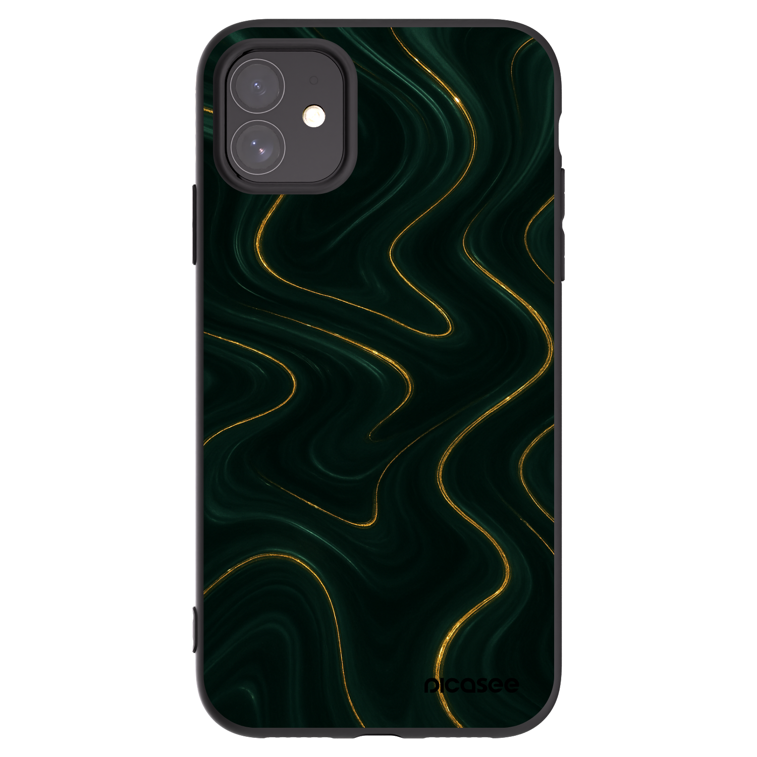 Picasee crna silikonska maskica za Apple iPhone 11 - Vawes