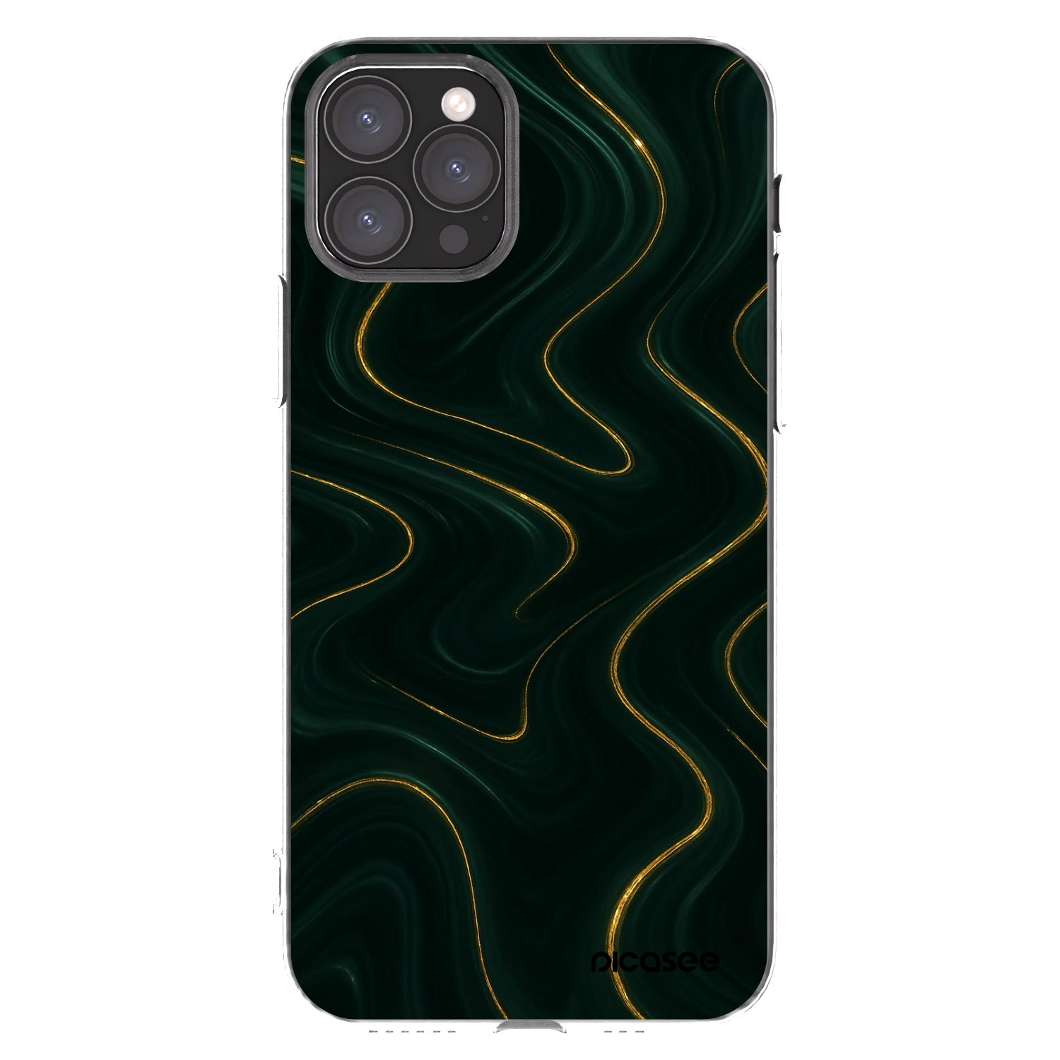 Picasee silikonska prozirna maskica za Apple iPhone 11 Pro - Vawes