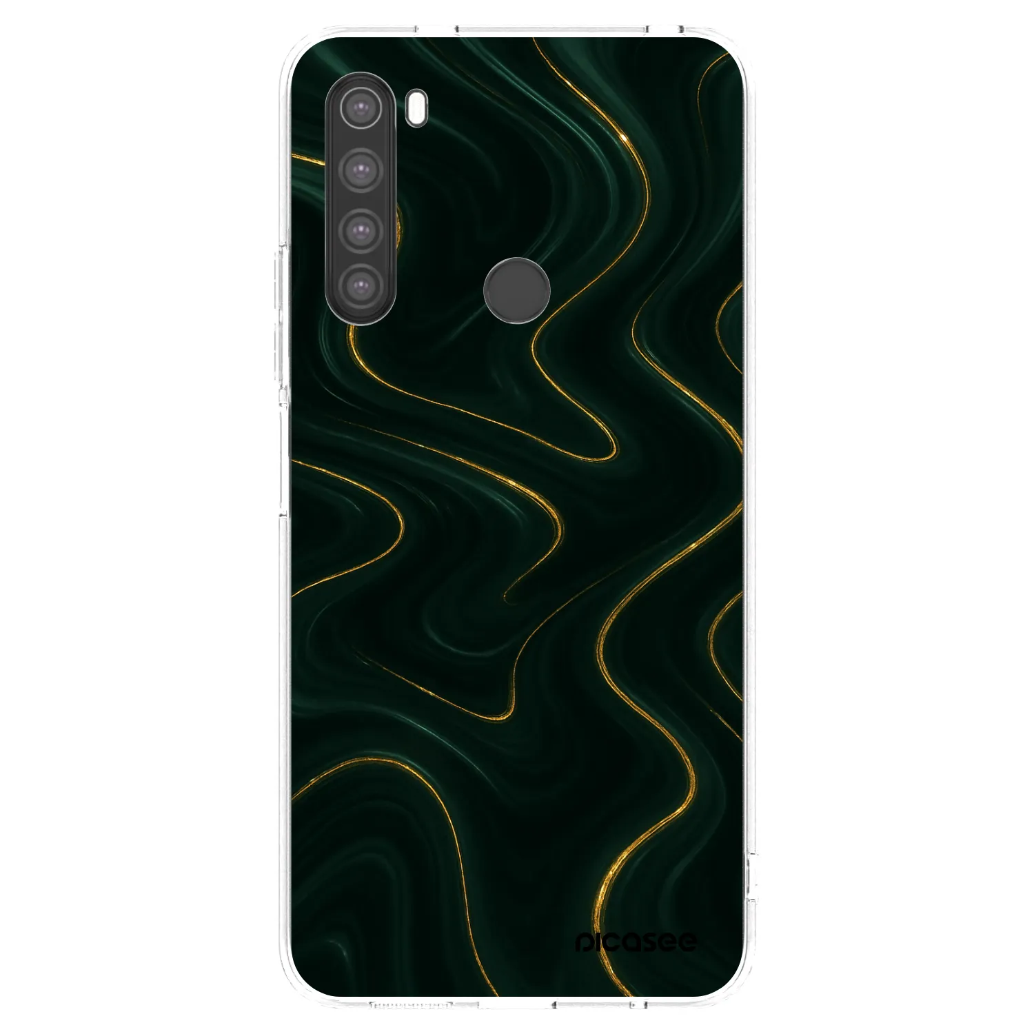 Picasee silikonska prozirna maskica za Xiaomi Redmi Note 8 - Vawes