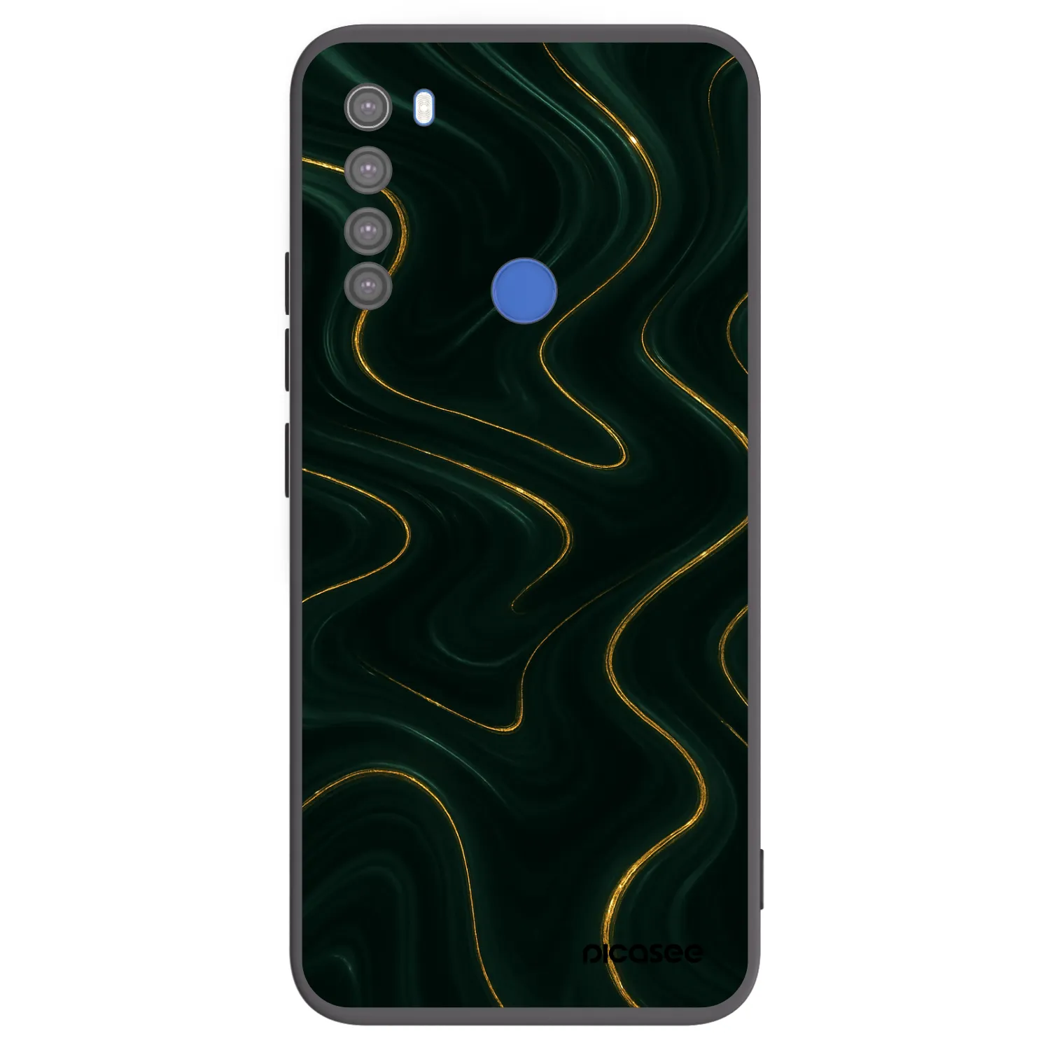 Picasee crna silikonska maskica za Xiaomi Redmi Note 8T - Vawes