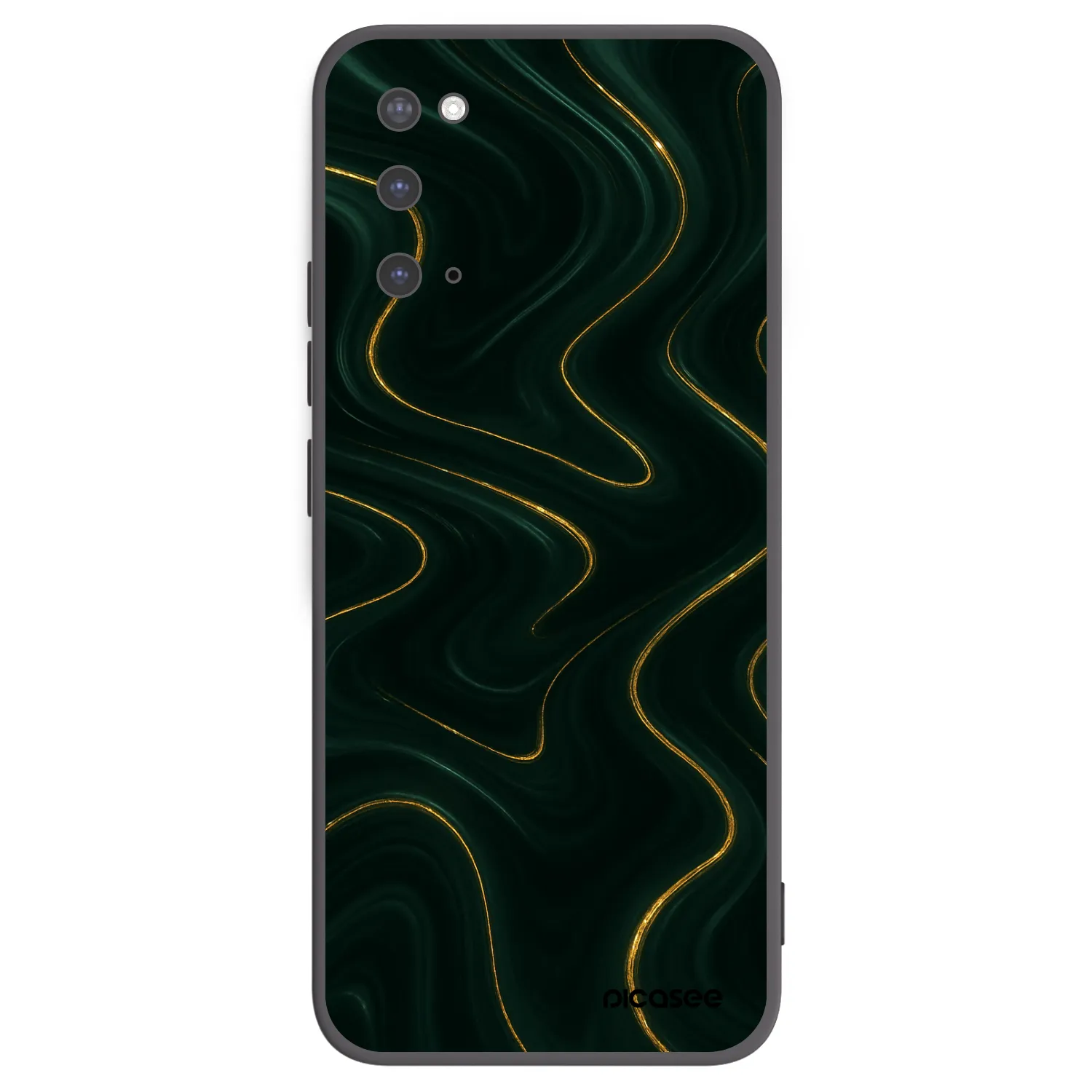 Picasee crna silikonska maskica za Samsung Galaxy S20 G980F - Vawes