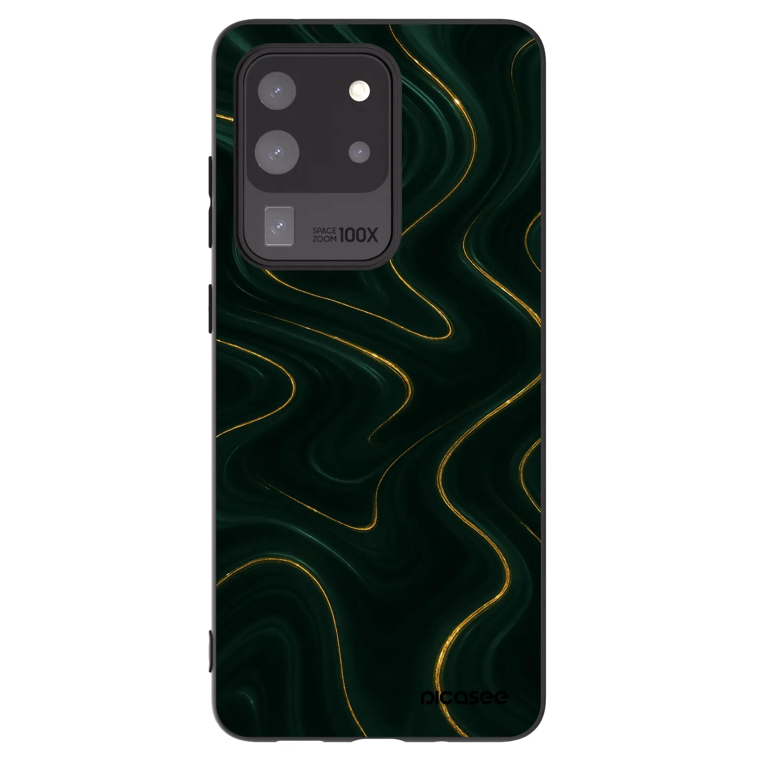 Picasee crna silikonska maskica za Samsung Galaxy S20 Ultra 5G G988F - Vawes