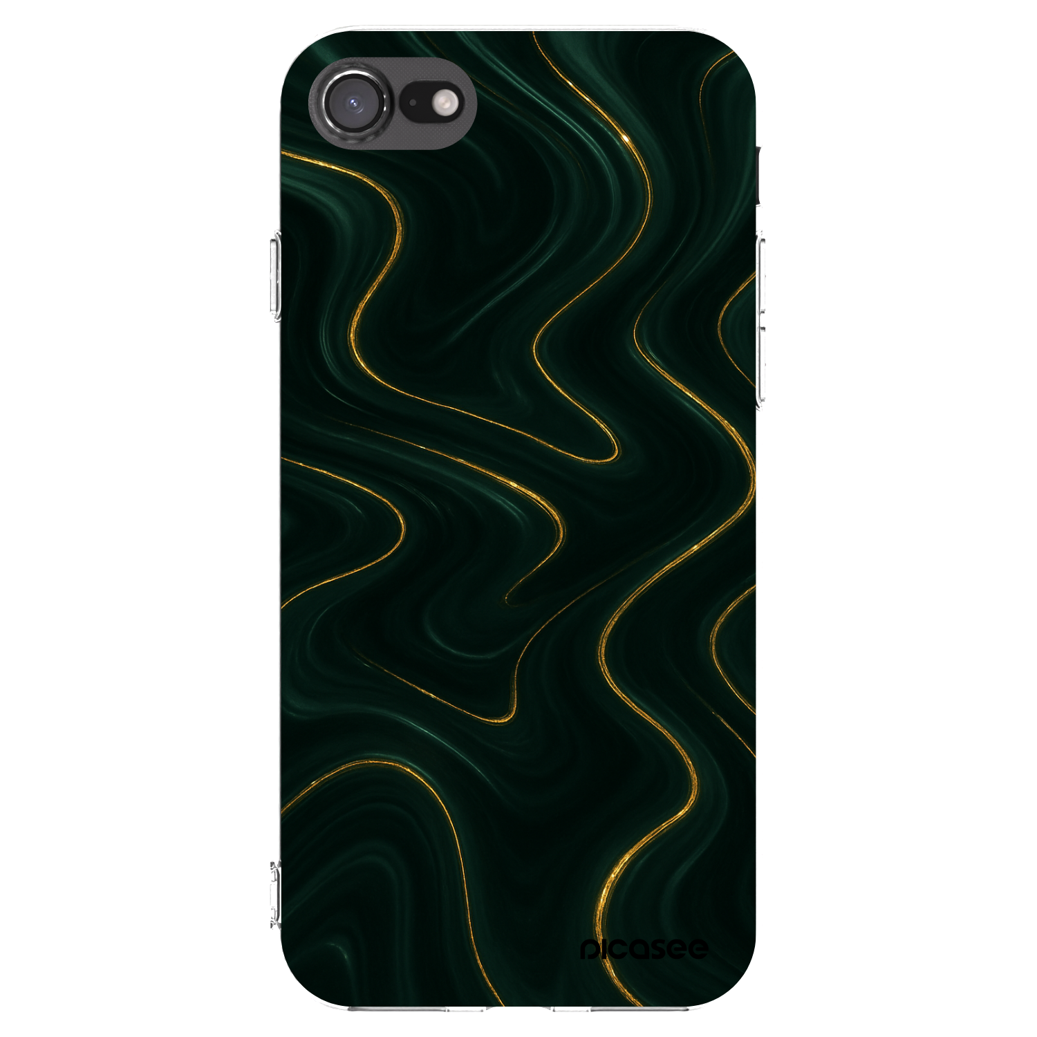 Picasee silikonska prozirna maskica za Apple iPhone SE 2020 - Vawes