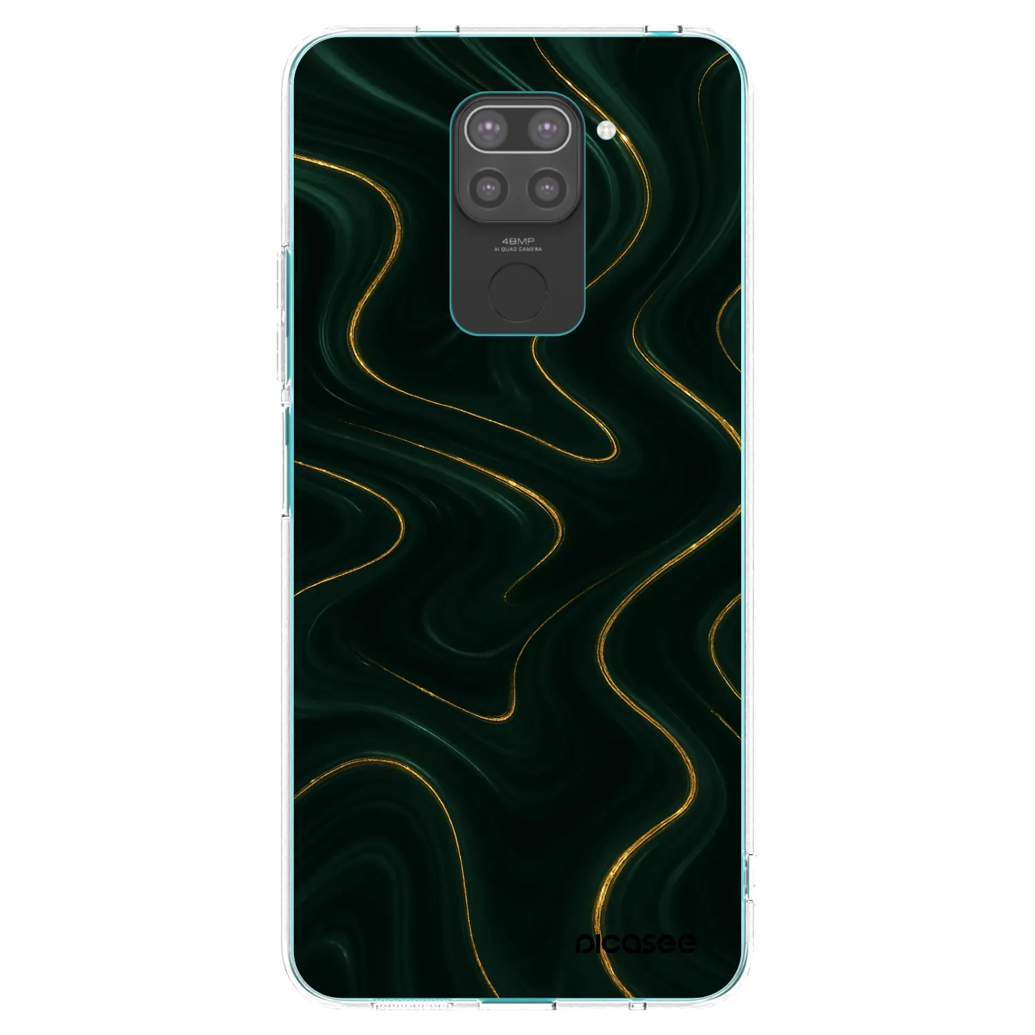 Picasee crna silikonska maskica za Xiaomi Redmi Note 9 - Vawes