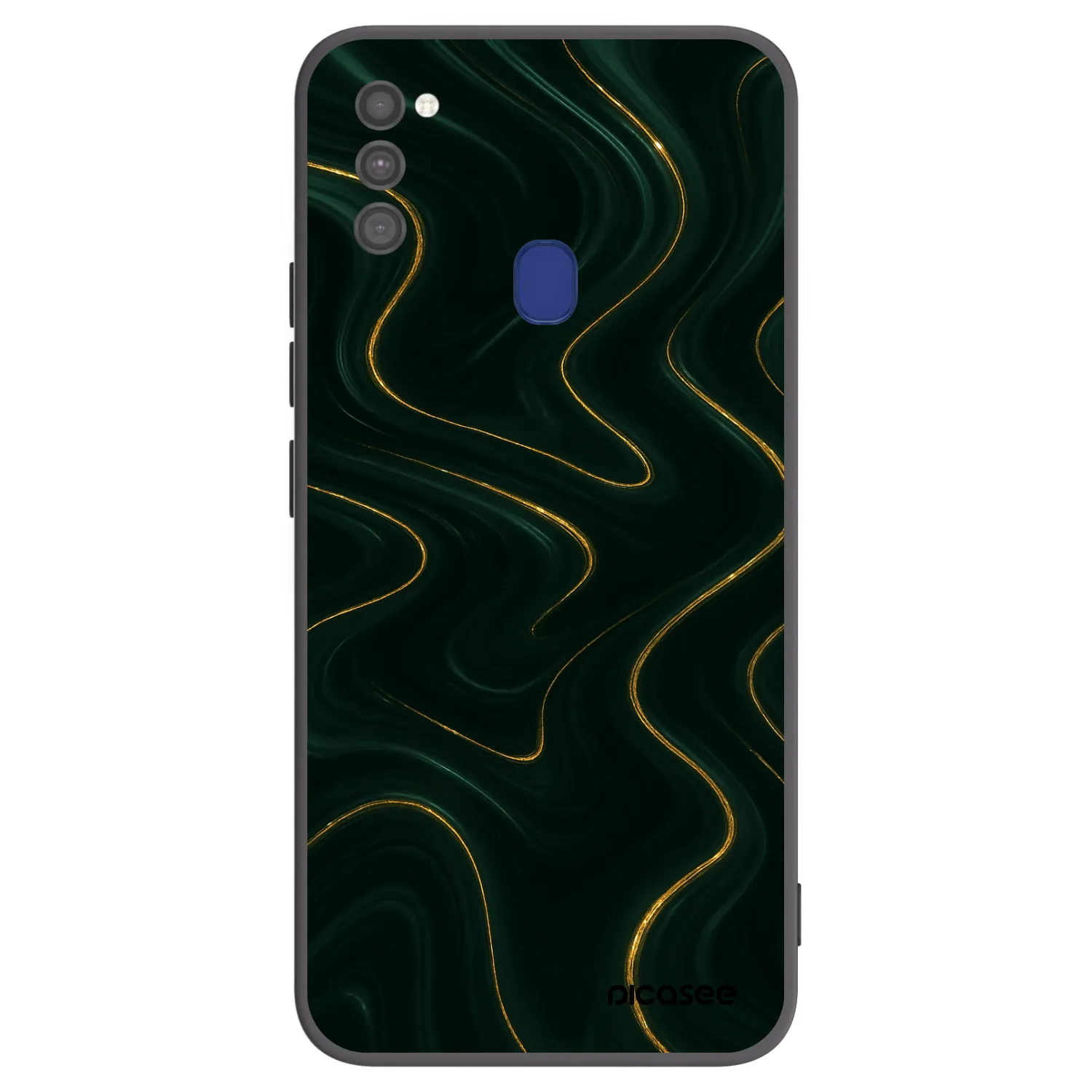 Picasee crna silikonska maskica za Samsung Galaxy M21 M215F - Vawes