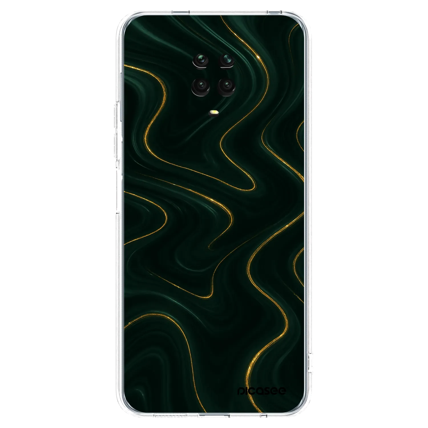 Picasee silikonska prozirna maskica za Xiaomi Redmi Note 9S - Vawes