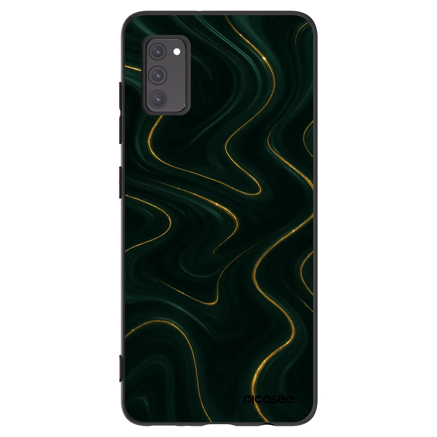 Picasee crna silikonska maskica za Samsung Galaxy A41 A415F - Vawes