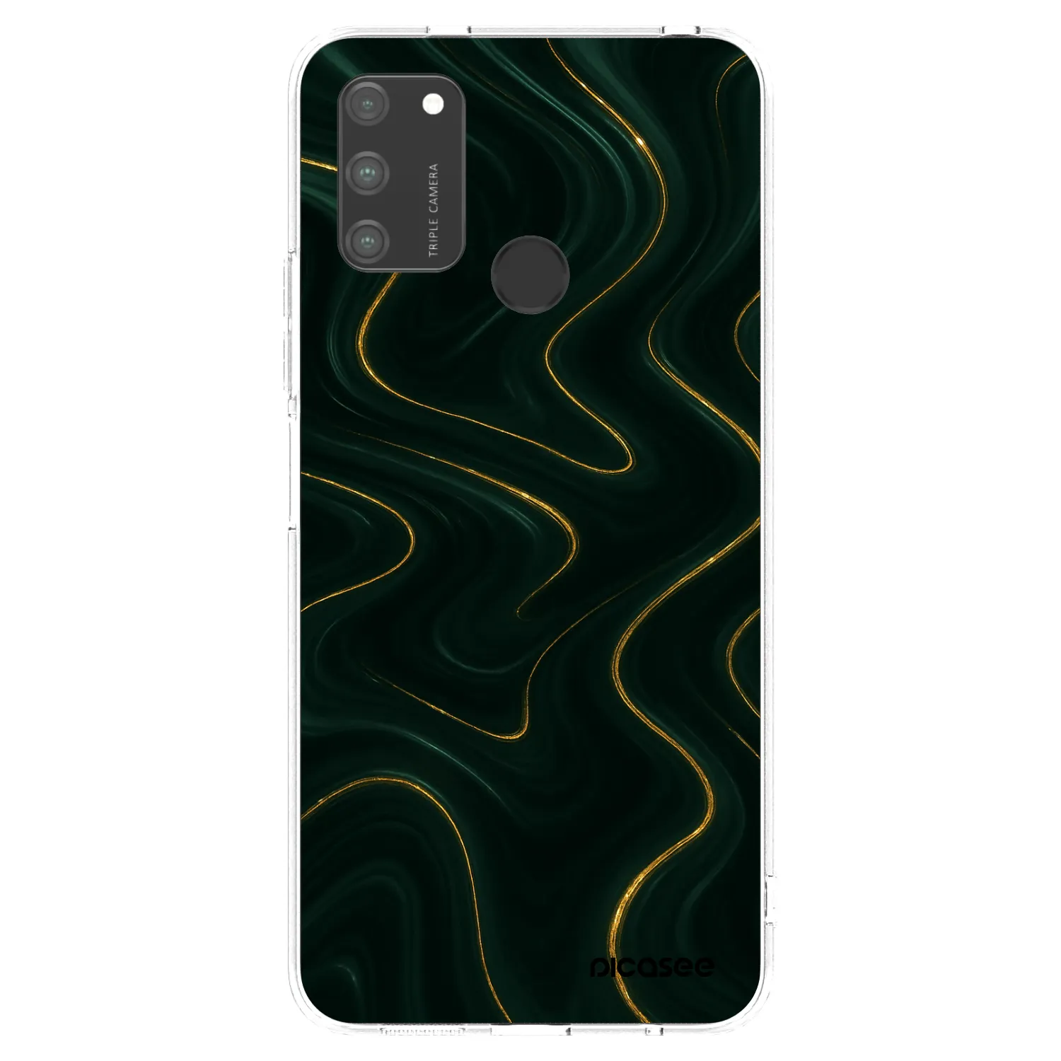Picasee silikonska prozirna maskica za Honor 9A - Vawes