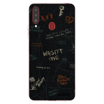 Picasee silikonska prozirna maskica za Samsung Galaxy A20s - CONFESSION