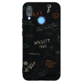 Picasee crna silikonska maskica za Huawei P20 Lite - CONFESSION