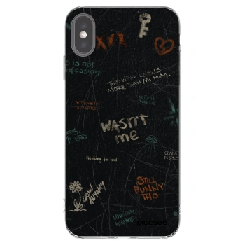 Picasee silikonska prozirna maskica za Apple iPhone XS Max - CONFESSION
