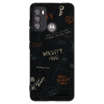 Picasee crna silikonska maskica za Motorola Moto G60 - CONFESSION