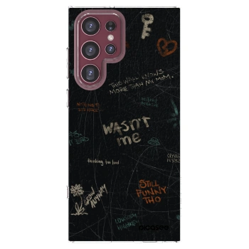 Picasee silikonska prozirna maskica za Samsung Galaxy S22 Ultra 5G - CONFESSION