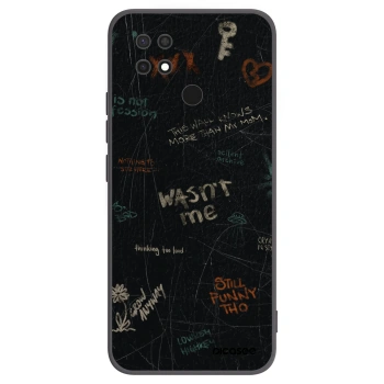 Picasee crna silikonska maskica za Xiaomi Redmi 10C - CONFESSION