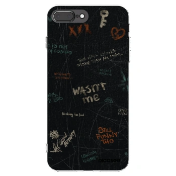 Picasee silikonska prozirna maskica za Apple iPhone 8 Plus - CONFESSION