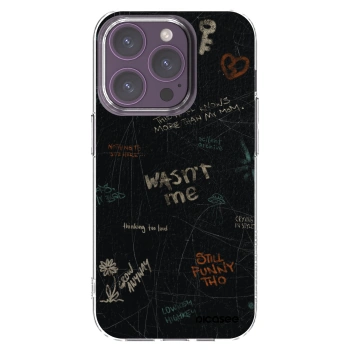 Picasee silikonska prozirna maskica za Apple iPhone 14 Pro - CONFESSION